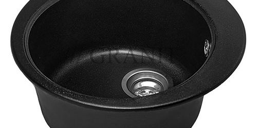 Гранітна мийка чорна 45 см Гранитная мойка черная 45