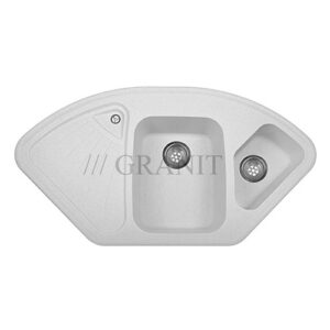 Гранитная раковина белая 106x57 см
