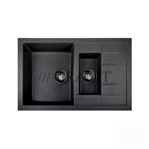 Кухонная мойка гранитная черная 77x50