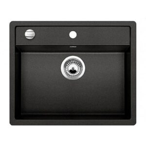 Кухонная мойка гранитная 60x50x21 см черная